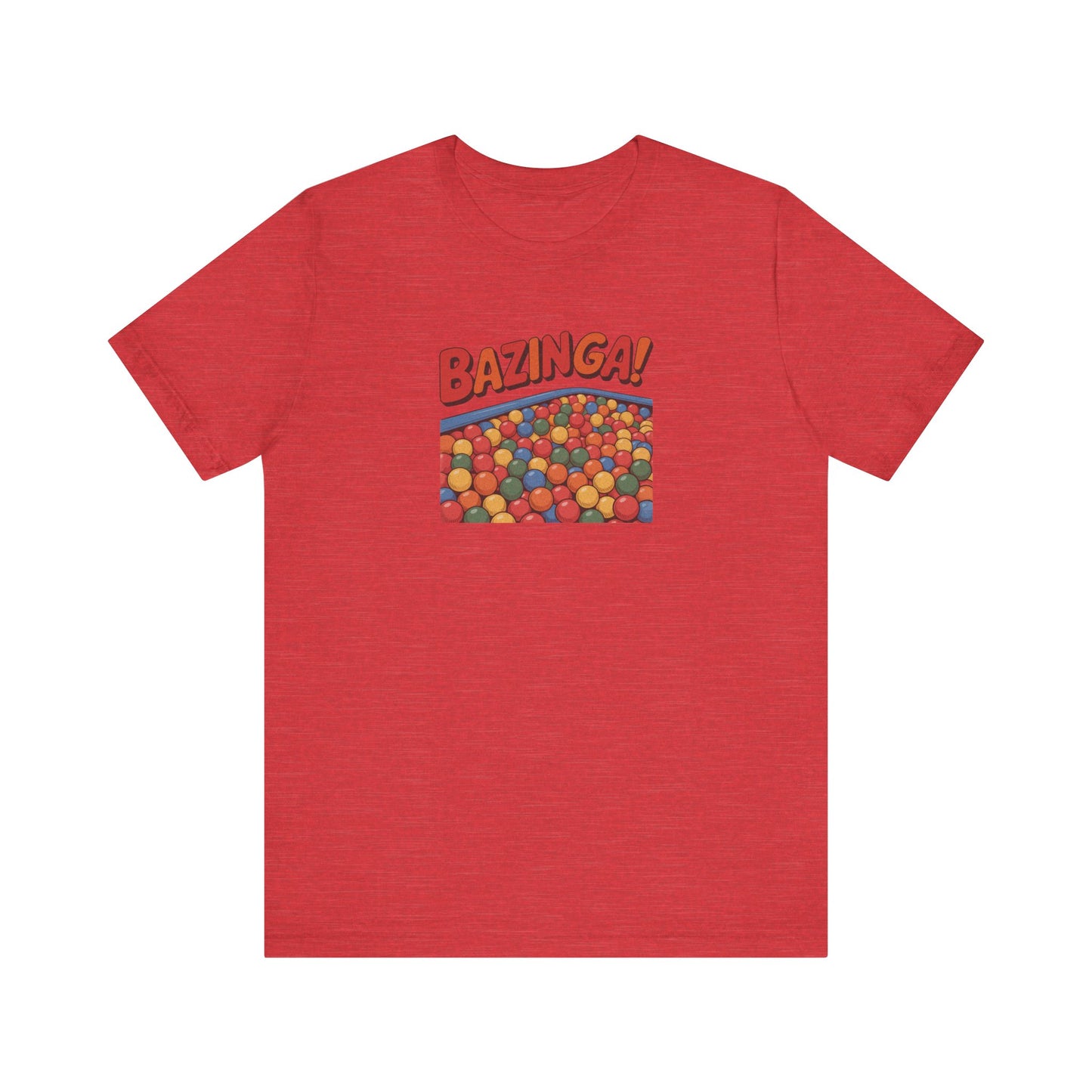 Bazinga! Ball Pit — Big Bang Theory Retro Tee (Light)