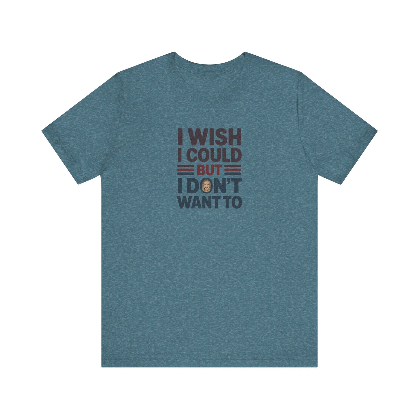 I Wish I Could, But I Don't Want To — Phoebe Buffay Retro Tee (Light)
