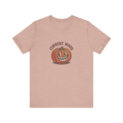Current Mood (Toothy Jack) — Retro Halloween Tee (Light)