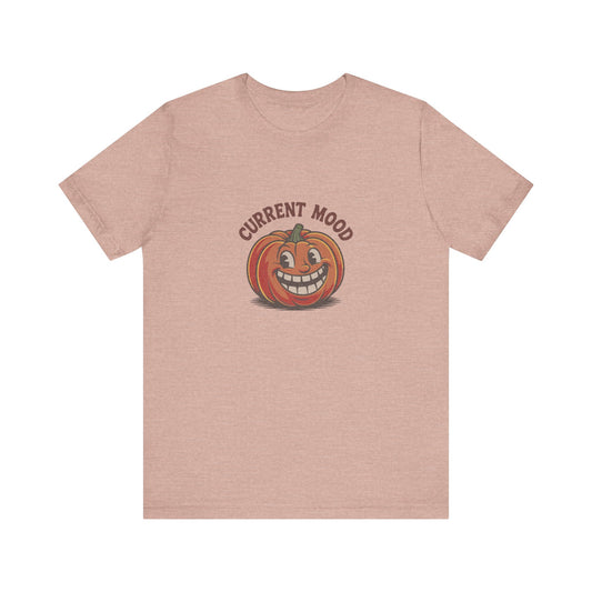 Current Mood (Toothy Jack) — Retro Halloween Tee (Light)