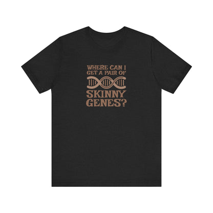 Pair of Skinny Genes — Retro Graphic Tee (Dark)