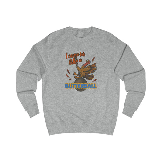 Like a Butterball — Miley Cyrus Thanksgiving Parody Retro Sweatshirt (Light)