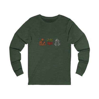 Bears, Beets, Battlestar (Icons) — Retro Long Sleeve (Dark)