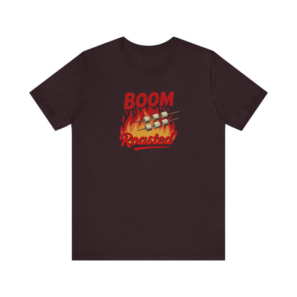 Boom, Roasted — Michael Scott Retro Tee (Dark)