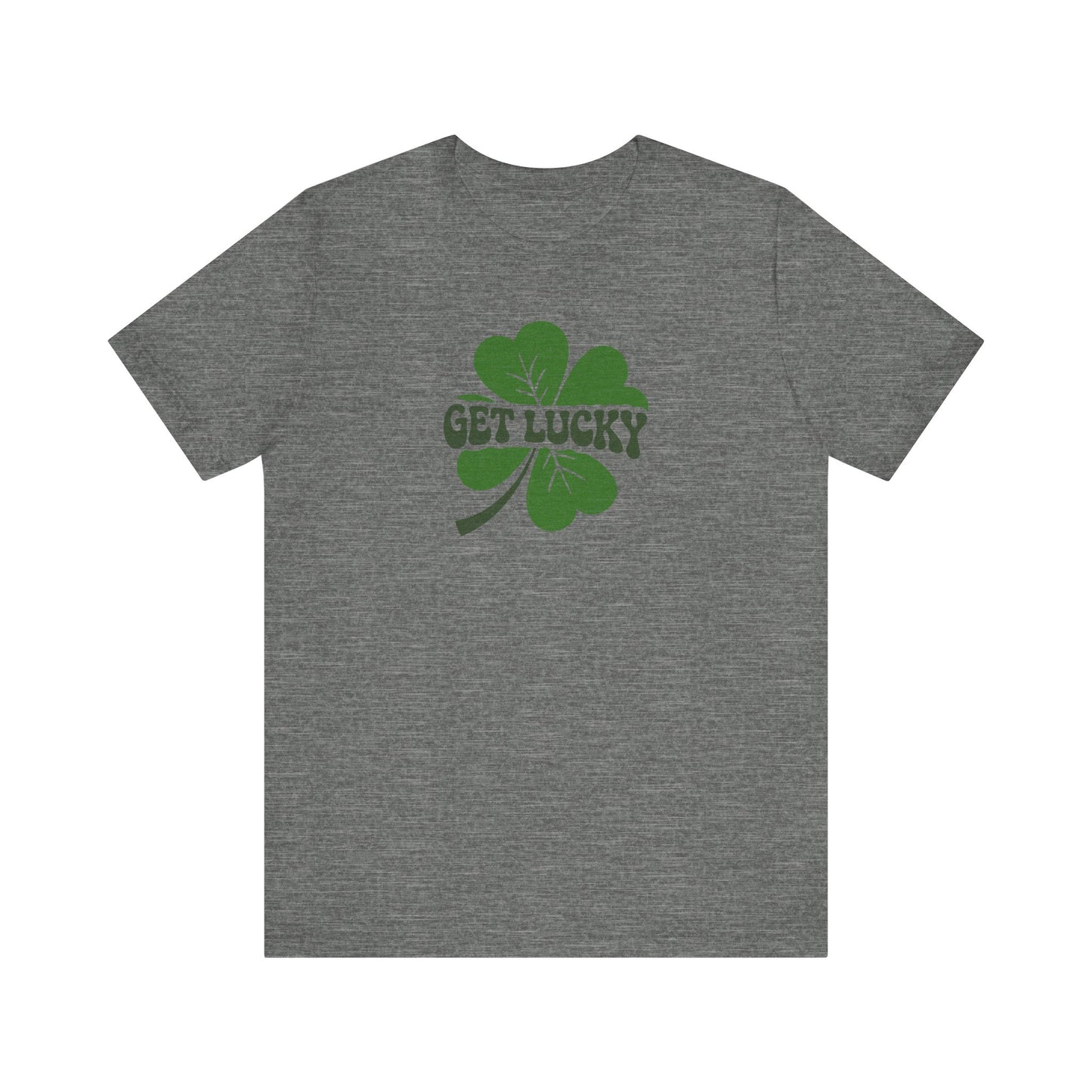I’m Up All Night to Get Lucky — St. Patrick's Retro Tee (Light)