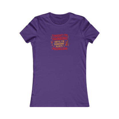 The Problem is Coming From Inside the Bar — Retro Women's Tee (Dark)