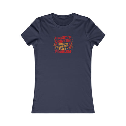 The Problem is Coming From Inside the Bar — Retro Women's Tee (Dark)