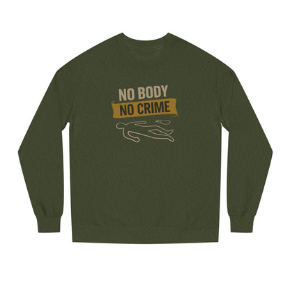 No Body, No Crime — Psych Crime Scene Retro Sweatshirt (Dark)