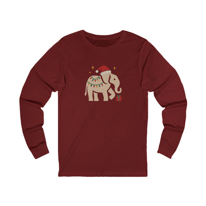 White Elephant Season — Retro Christmas Graphic Long Sleeve (Dark)