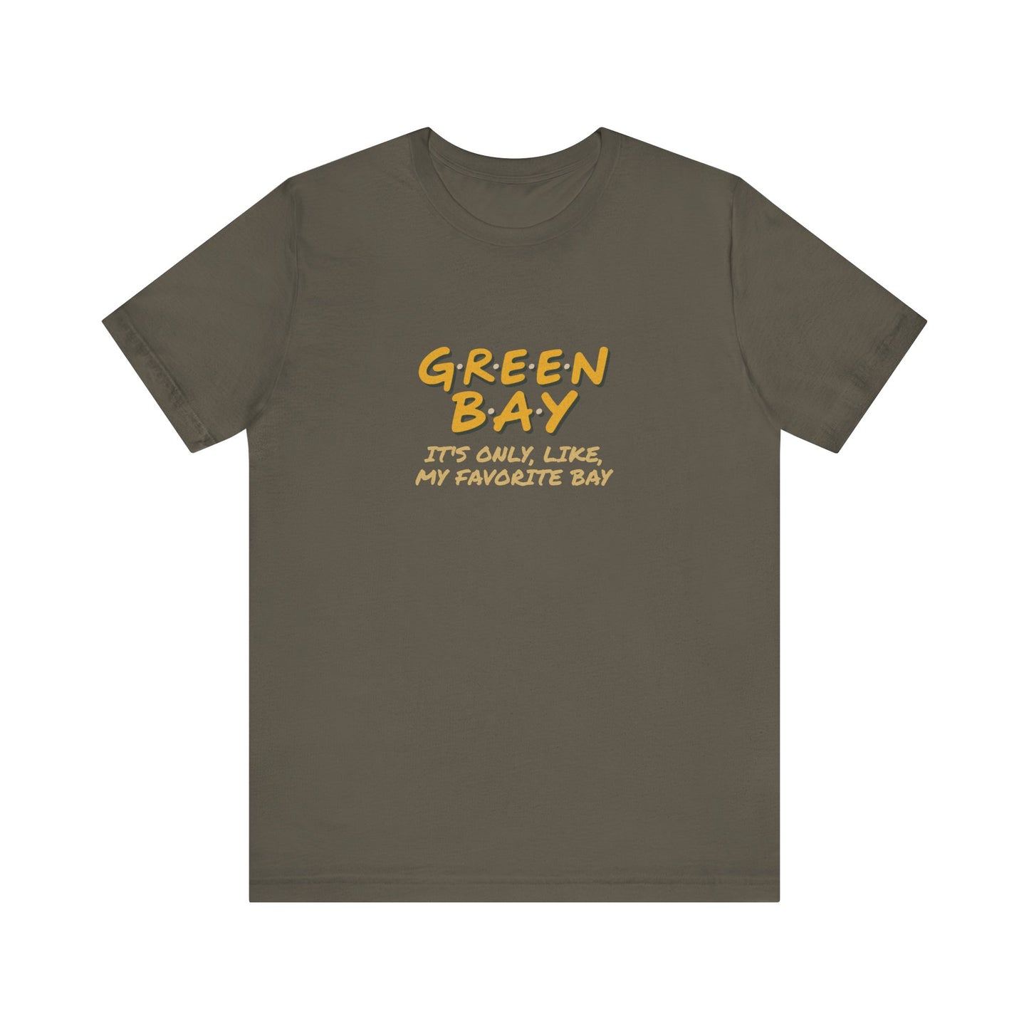 Green Bay (My Favorite Bay) — Phoebe Buffay Football Tee (Dark)