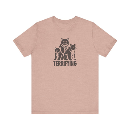 Bears Are Terrifying — Retro Silhouette Tee (Light)
