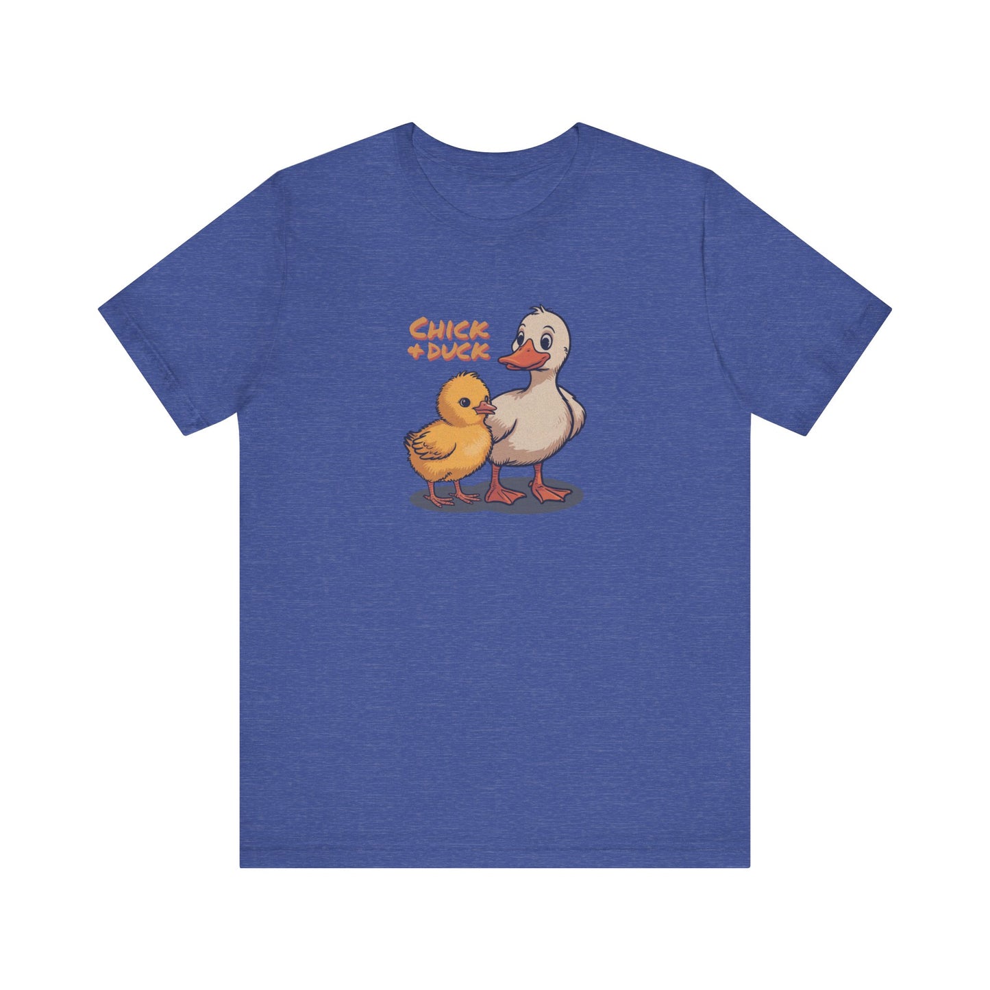 The Chick and the Duck — Friends Retro Tee (Dark)