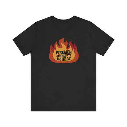 Firemen Are Always in Heat — Flirtatious Retro Tee (Dark)