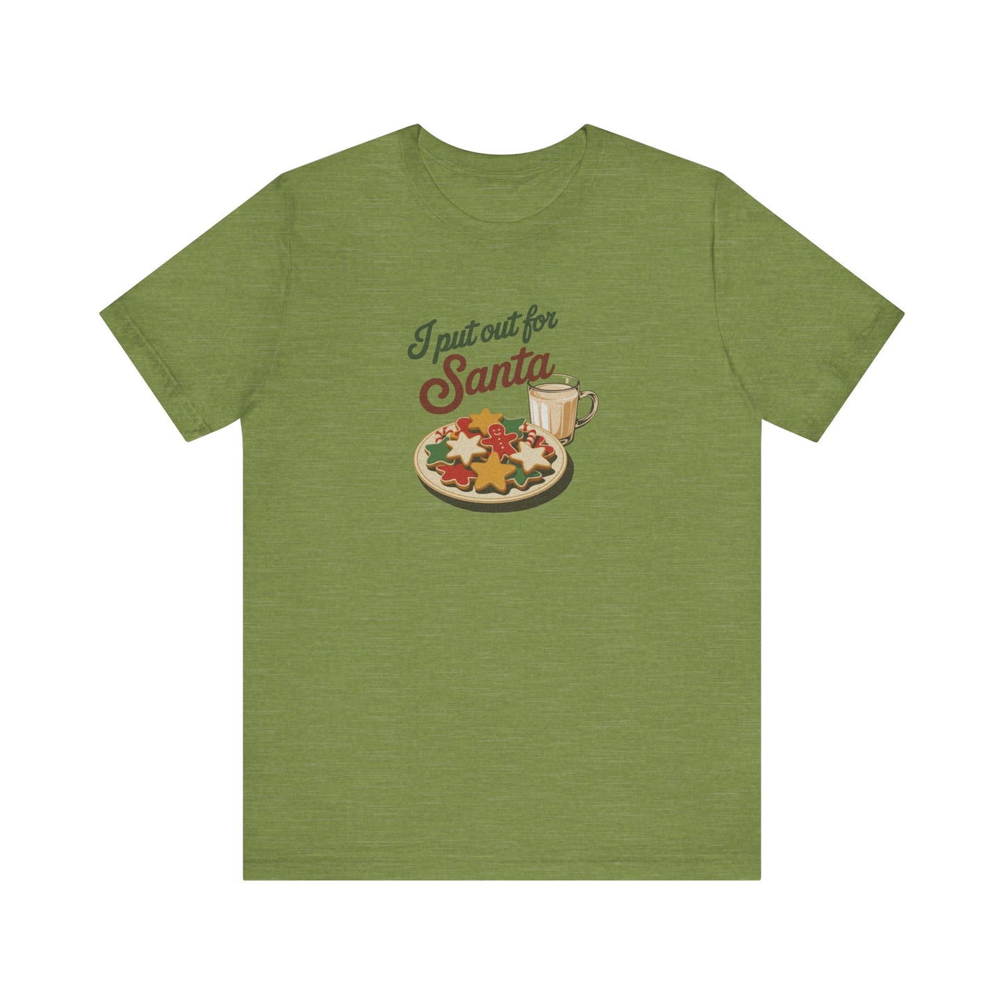 I Put Out for Santa — Retro Christmas Cookies Tee (Light)