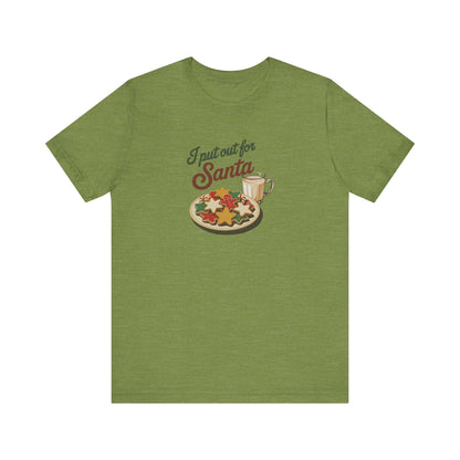 I Put Out for Santa — Retro Christmas Cookies Tee (Light)
