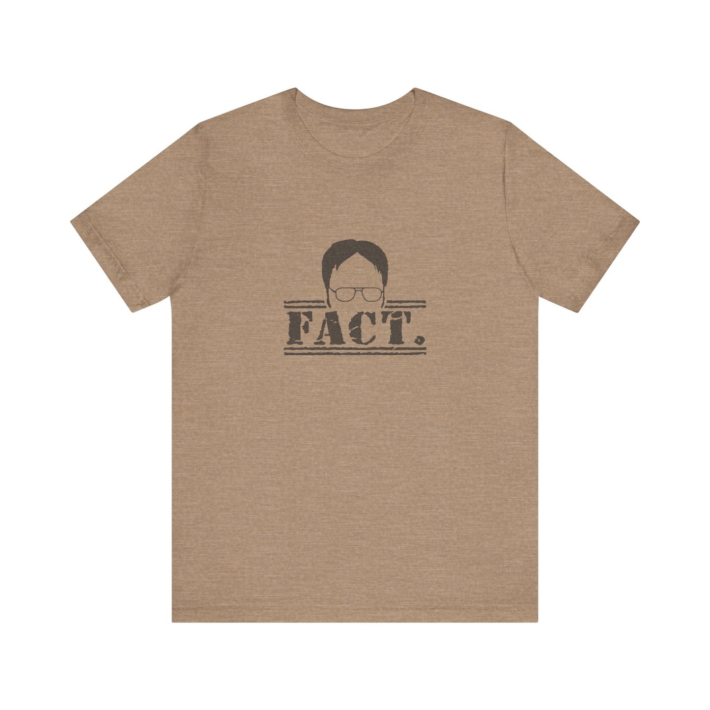 Dwight Schrute FACT. — The Office-Inspired Retro Tee (Light)