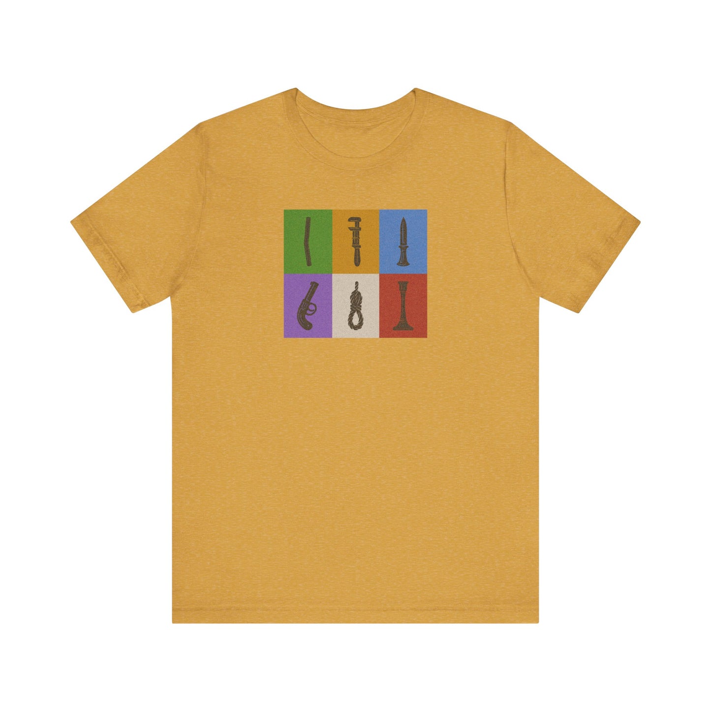 Six Ways Into the Evidence Locker — Clue Retro Tee (Light)