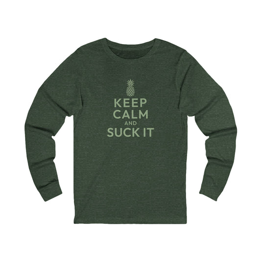 Keep Calm and Suck It — Psych Long Sleeve (Dark)