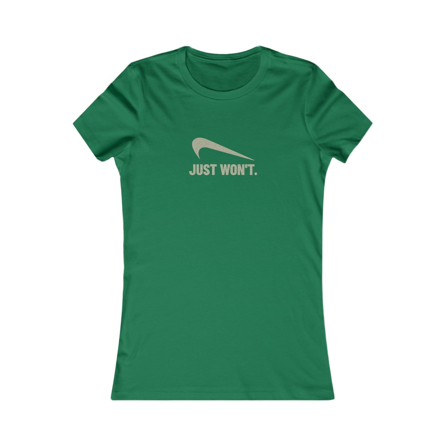Just Won’t Athletic Parody — Retro Workout Women's Tee (Dark)