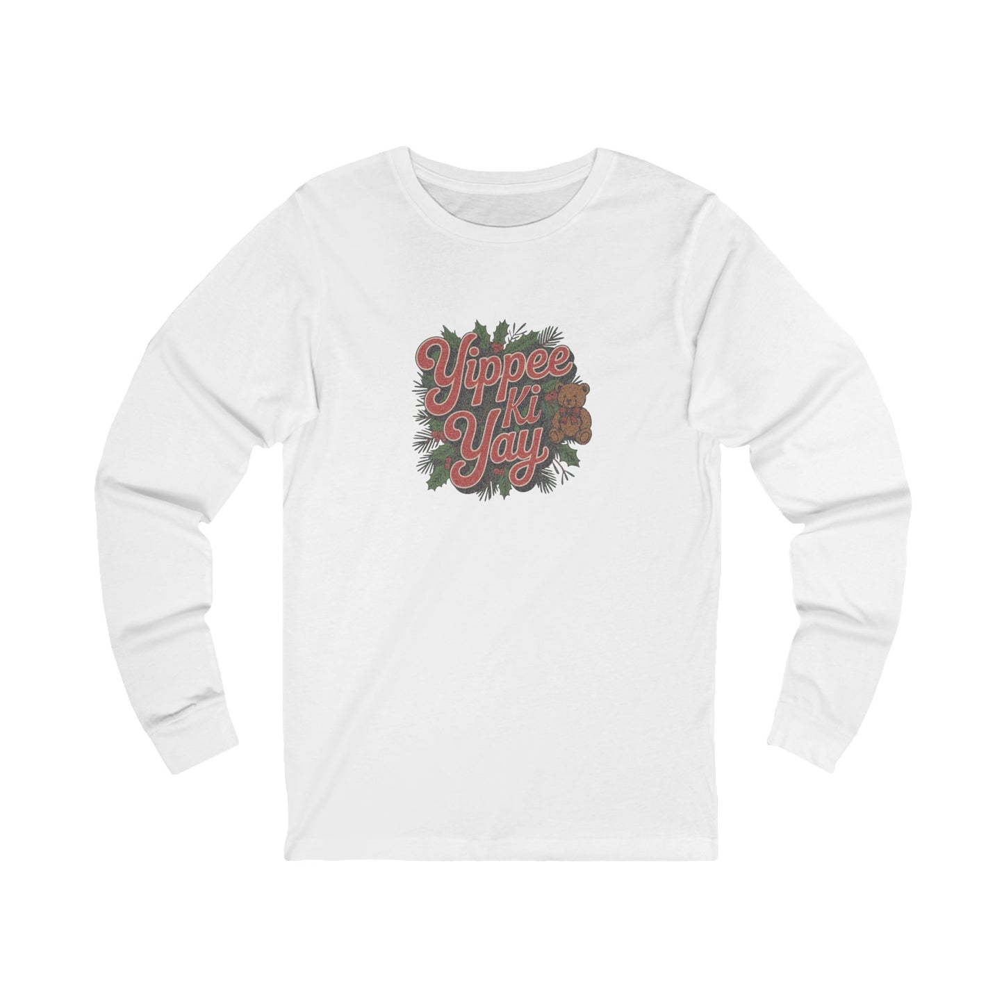 Yippee Ki Yay — Die Hard Retro Christmas Long Sleeve (Light)