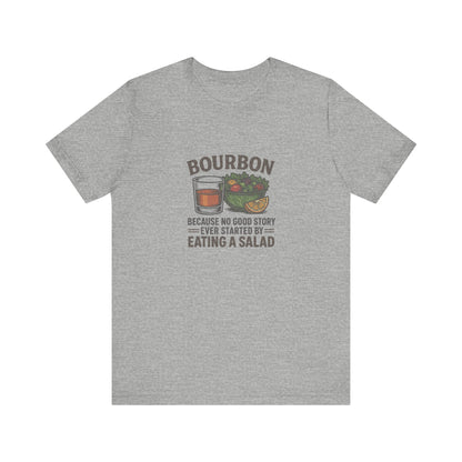 Bourbon > Eating a Salad — Graphic Retro Tee (Light)