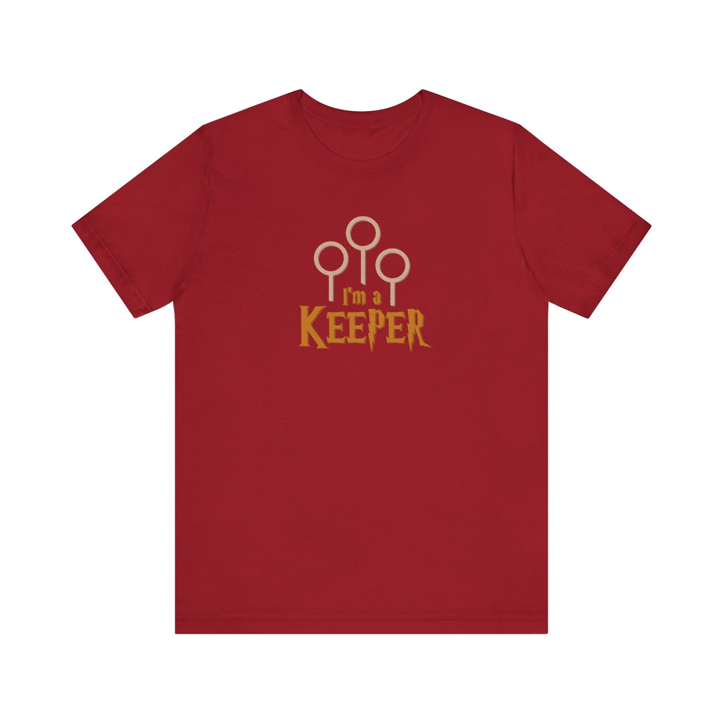 I’m a Keeper — Harry Potter Quidditch Retro Tee (Dark)