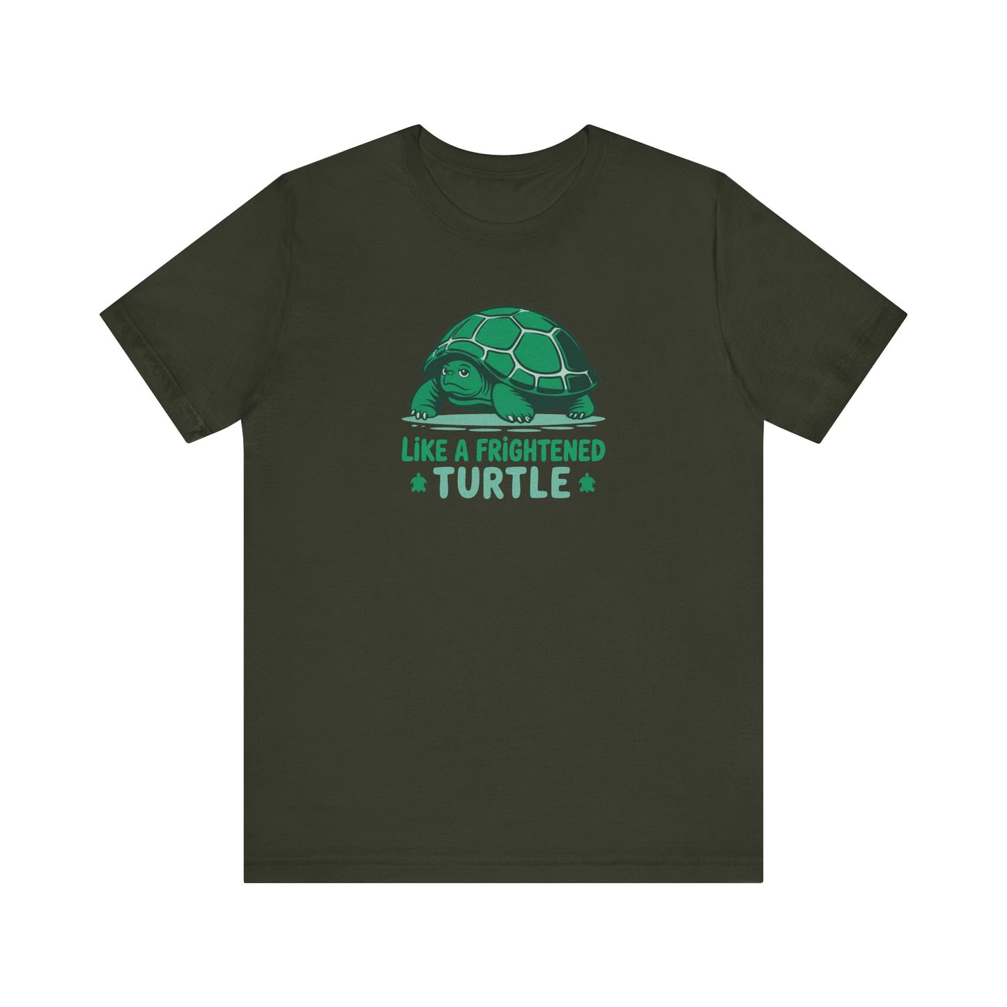 Like a Frightened Turtle — George Costanza Shrinkage Retro Tee (Dark)