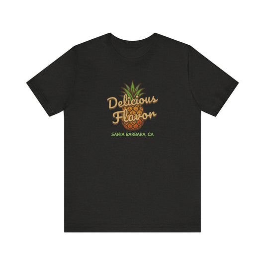 Delicious Flavor — Santa Barbara Pineapple Retro Tee (Dark)