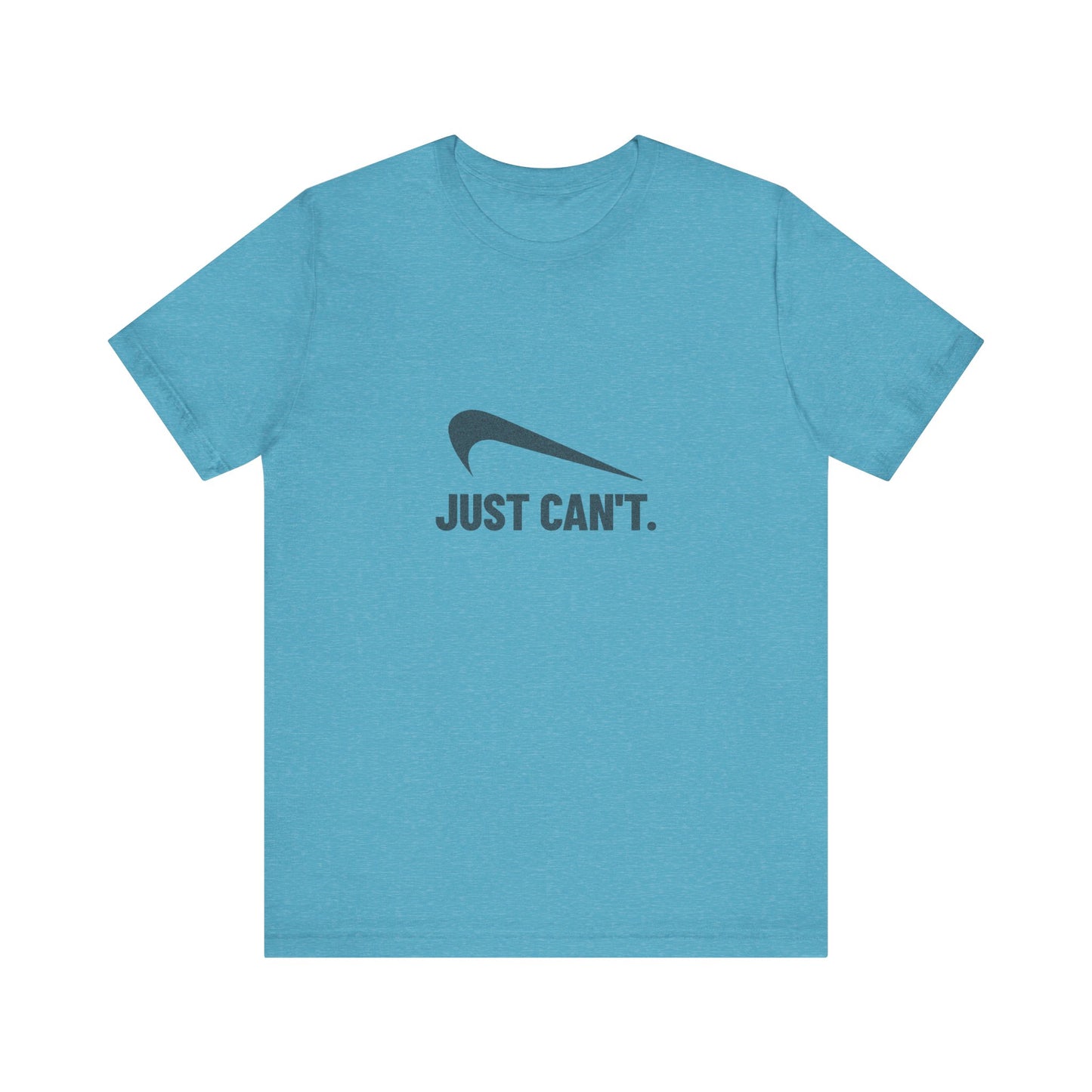 Just Can’t Athletic Parody — Retro Workout Tee (Light)