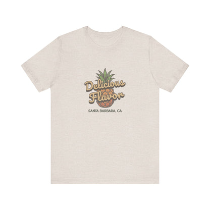 Delicious Flavor — Santa Barbara Pineapple Retro Tee (Light)