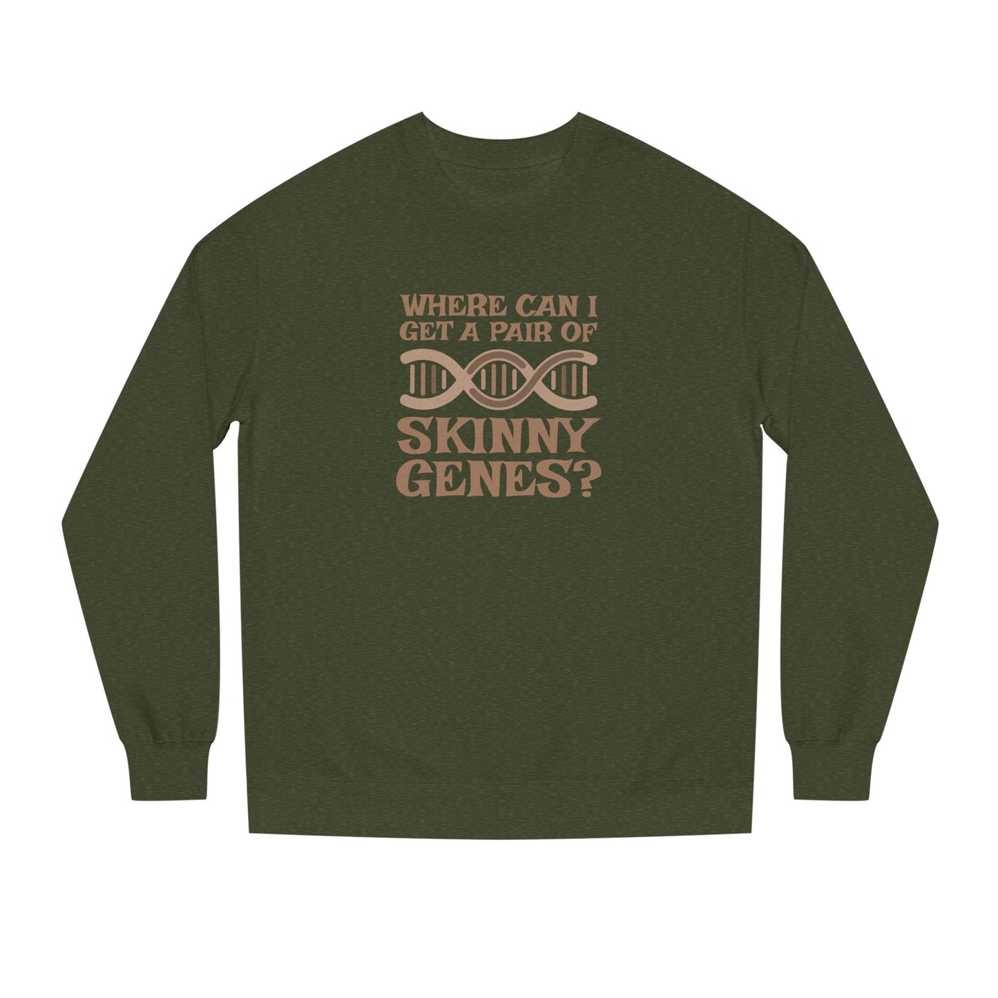 Pair of Skinny Genes — Retro Graphic Sweatshirt (Dark)