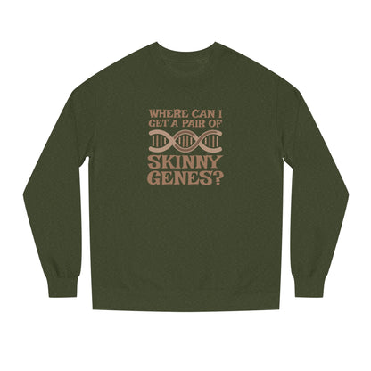 Pair of Skinny Genes — Retro Graphic Sweatshirt (Dark)