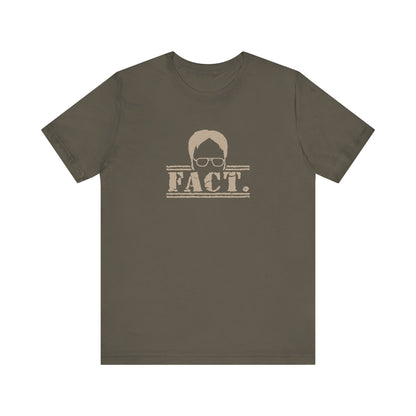 Dwight Schrute FACT. — The Office-Inspired Retro Tee (Dark)