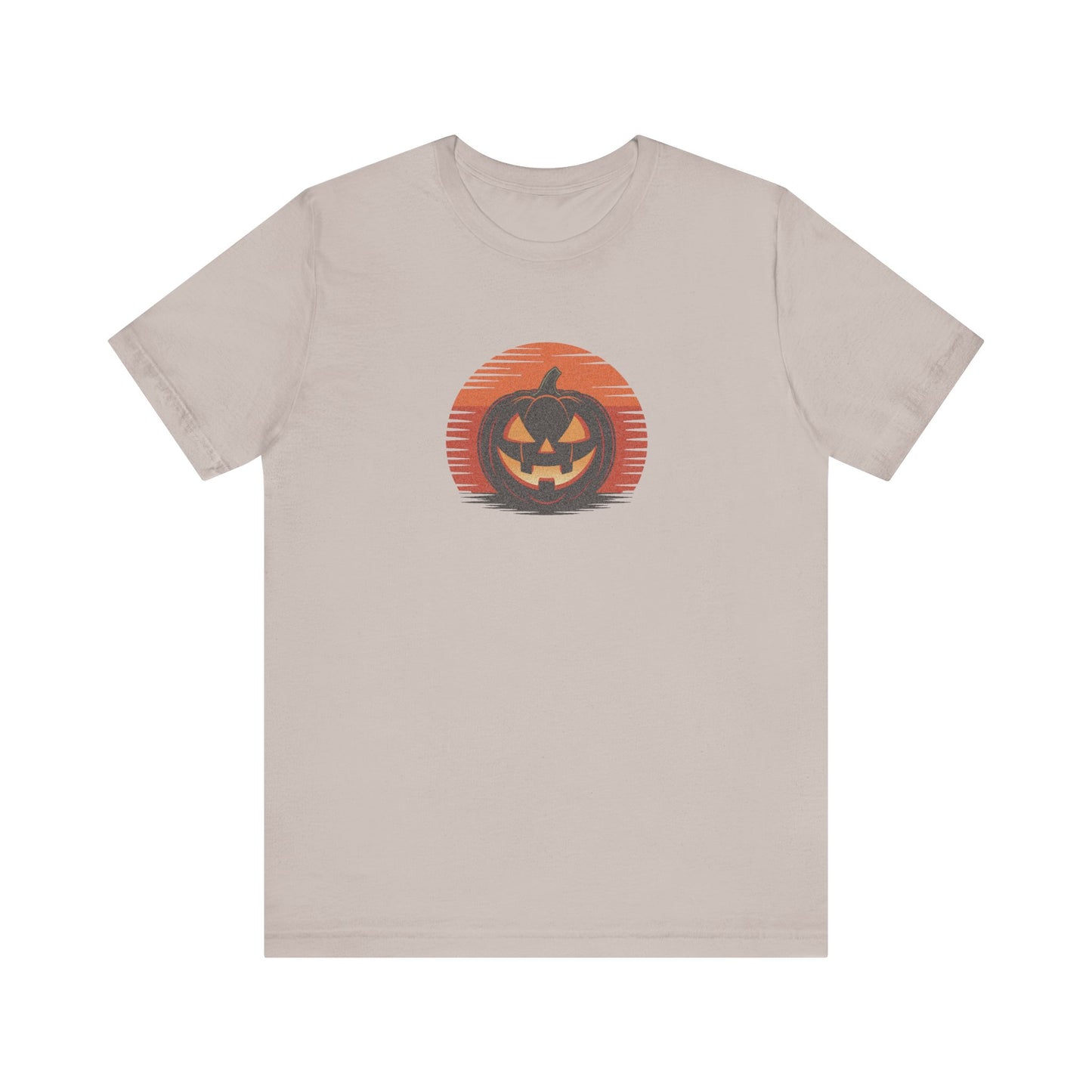 Retro Jack: Sliced Sunset — Halloween Sunset Tee (Light)