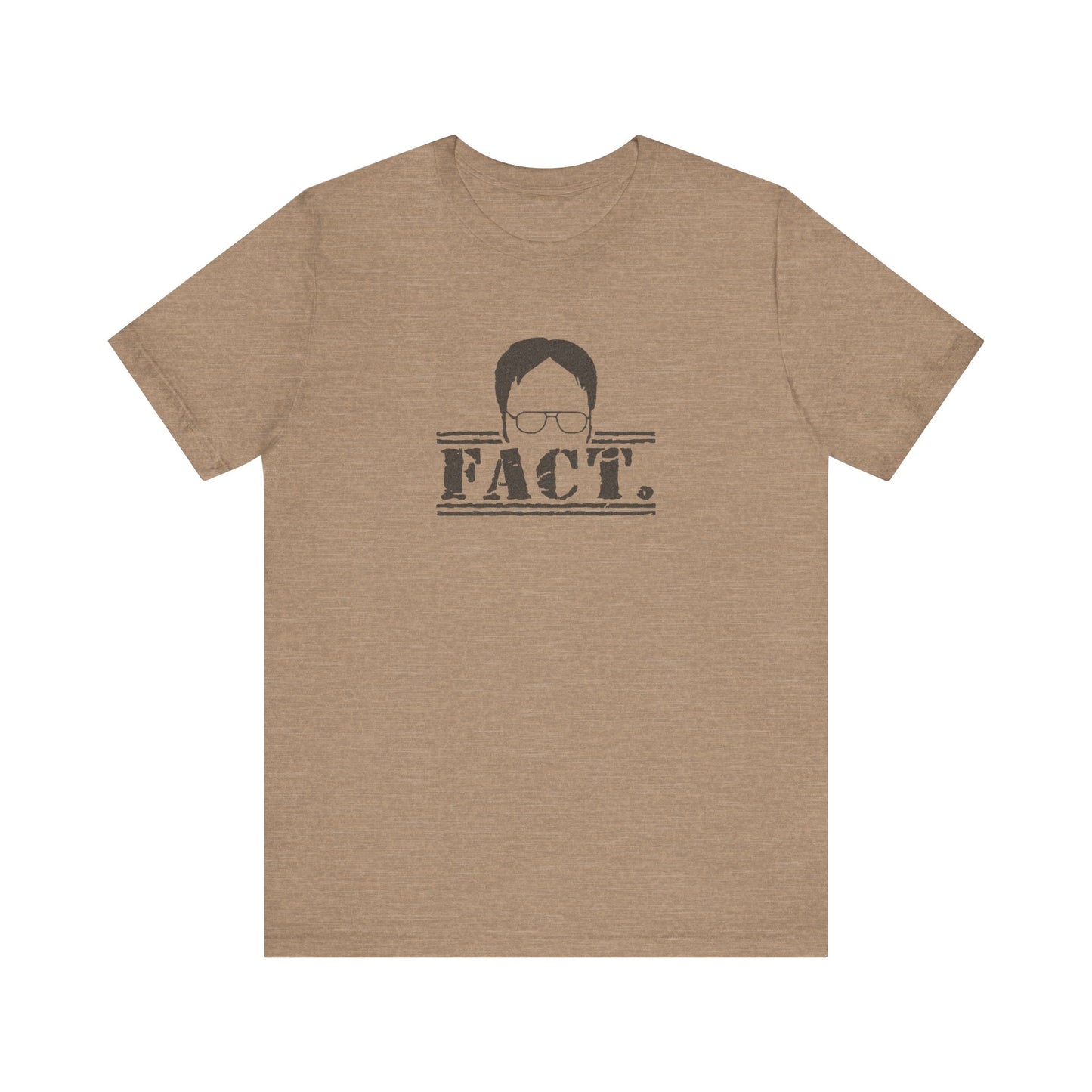 Dwight Schrute FACT. — The Office-Inspired Retro Tee (Light)