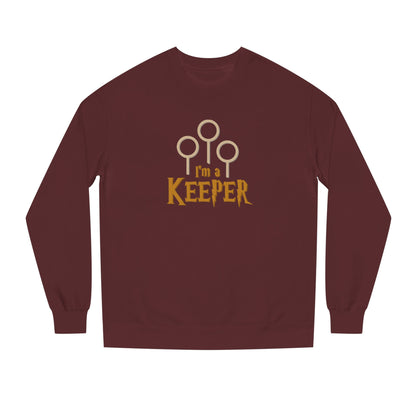 I’m a Keeper — Harry Potter Quidditch Retro Sweatshirt (Dark)