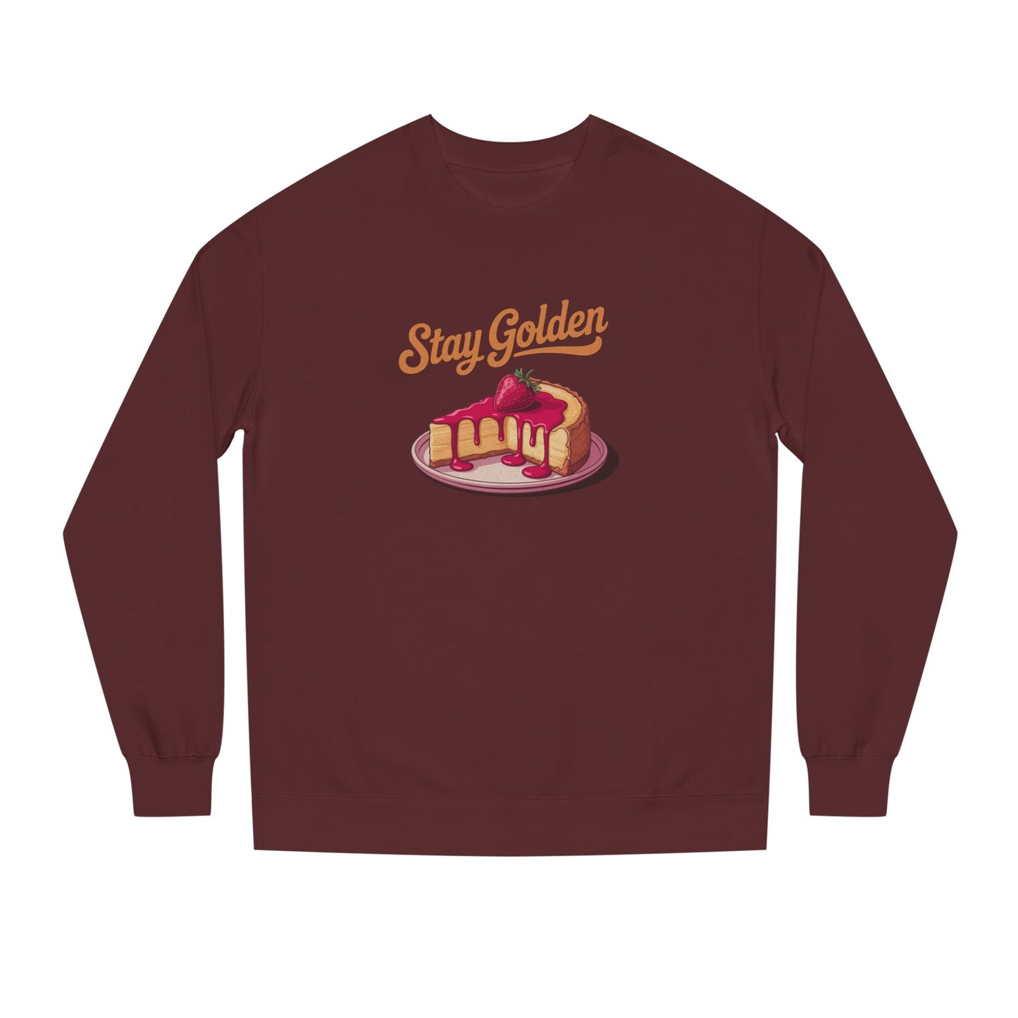 Stay Golden — Retro Cheesecake Graphic Sweatshirt (Dark)