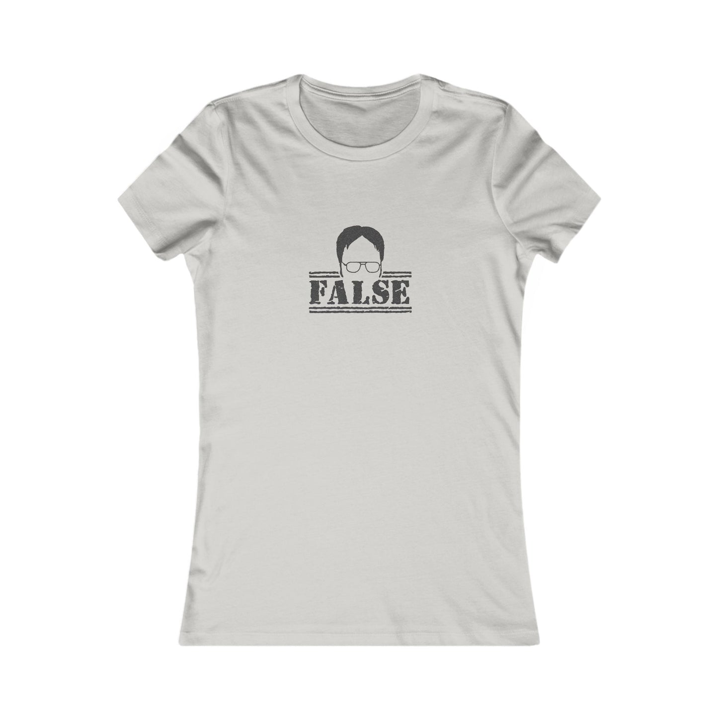 Dwight Schrute FALSE —  The Office-Inspired Women's Tee (Light)