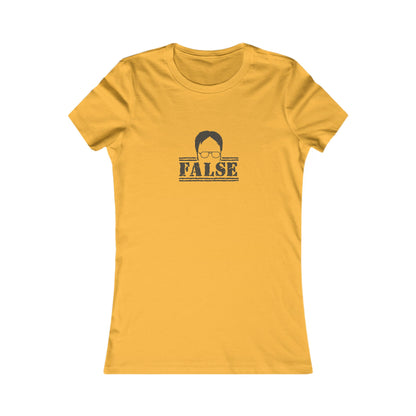 Dwight Schrute FALSE —  The Office-Inspired Women's Tee (Light)