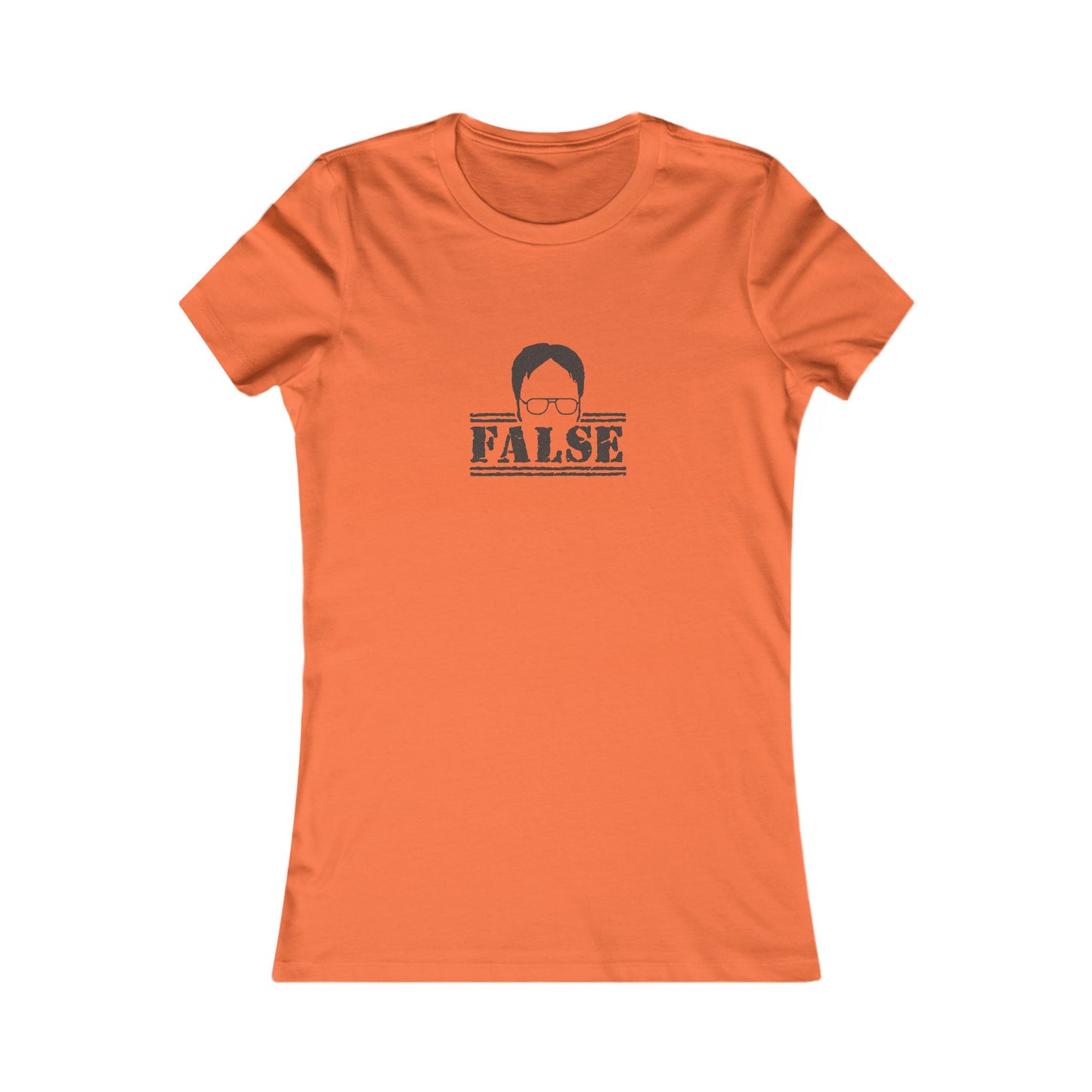 Dwight Schrute FALSE —  The Office-Inspired Women's Tee (Light)