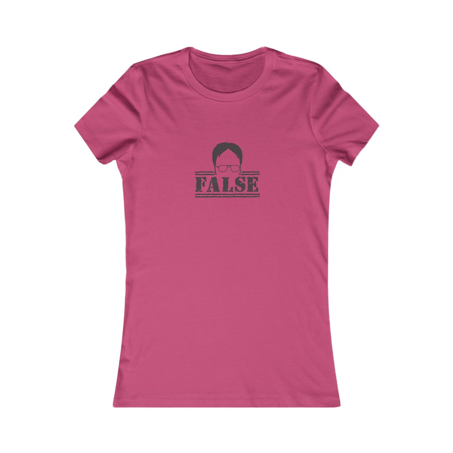 Dwight Schrute FALSE —  The Office-Inspired Women's Tee (Light)