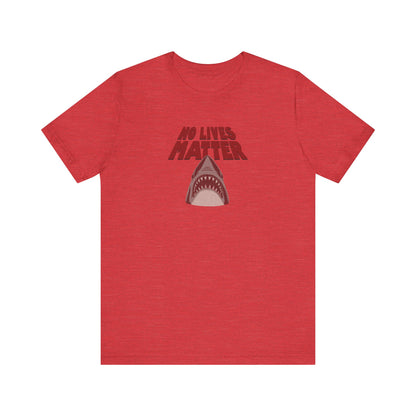 No Lives Matter — Jaws-Inspired Retro Tee (Light)