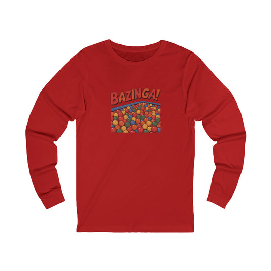 Bazinga! Ball Pit — Big Bang Theory Retro Long Sleeve (Light)