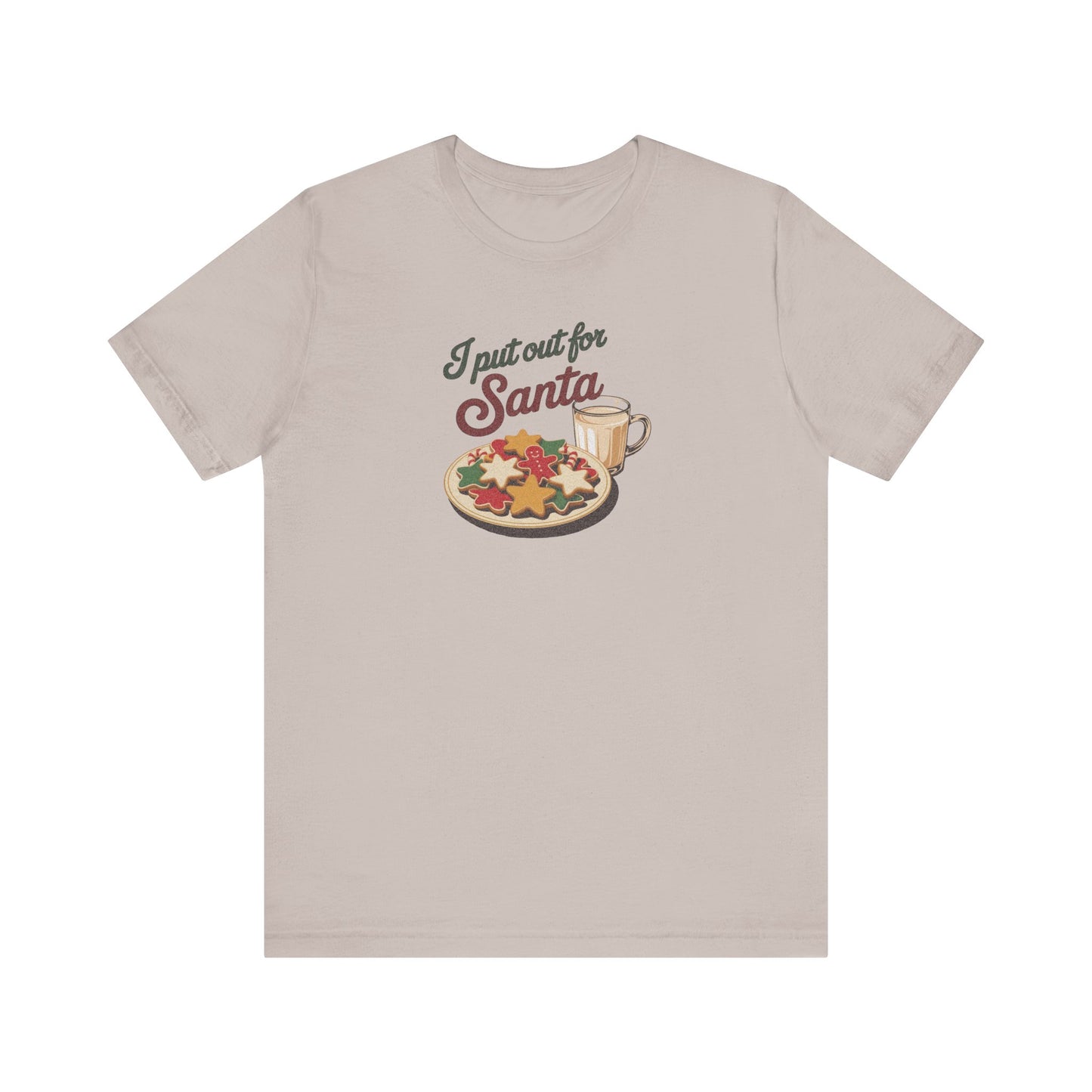 I Put Out for Santa — Retro Christmas Cookies Tee (Light)