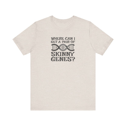 Pair of Skinny Genes — Retro Graphic Tee (Light)