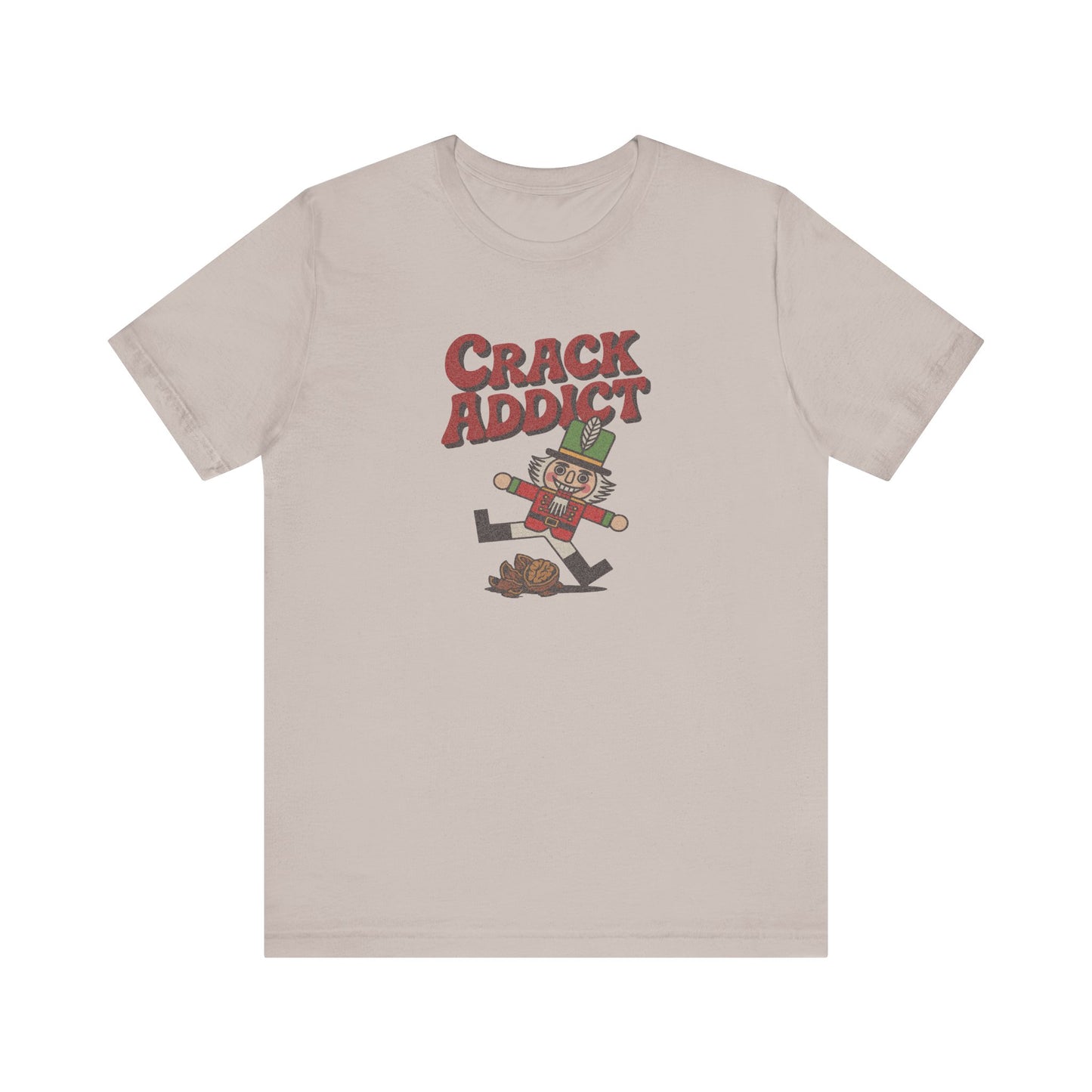 Crack Addict Nutcracker (Unhinged Remix) — Retro Tee (Light)