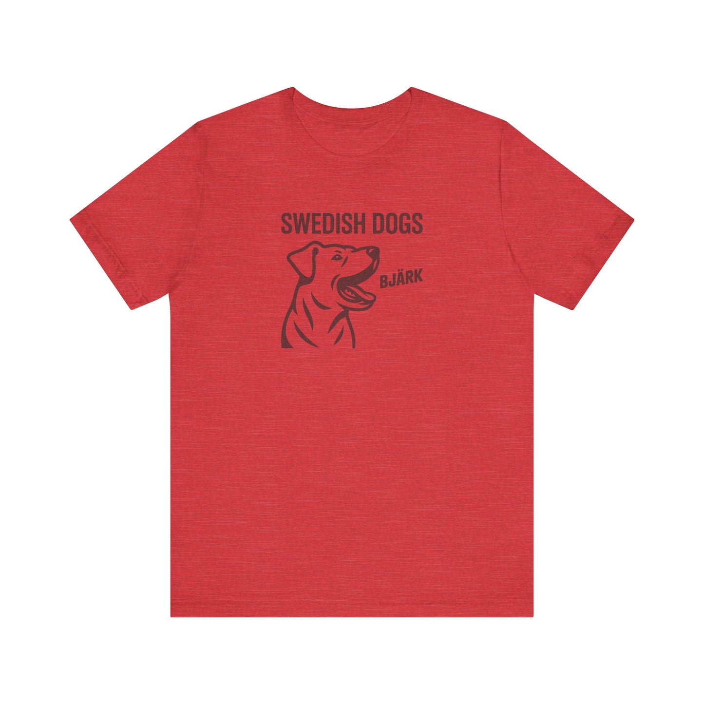His Bjärk Is Worse Than His Bite – Minimalist Dog Pun Retro Tee (Light)
