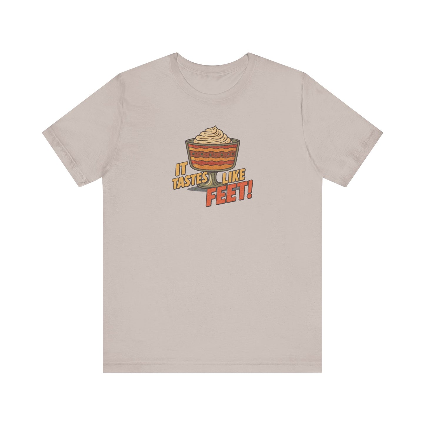 It Tastes Like Feet! — Thanksgiving Trifle Retro Tee (Light)