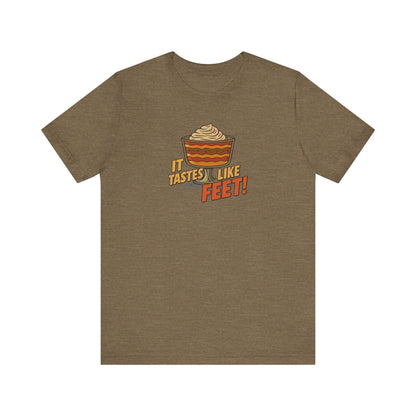 It Tastes Like Feet! — Thanksgiving Trifle Retro Tee (Light)