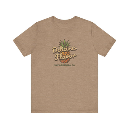 Delicious Flavor — Santa Barbara Pineapple Retro Tee (Light)
